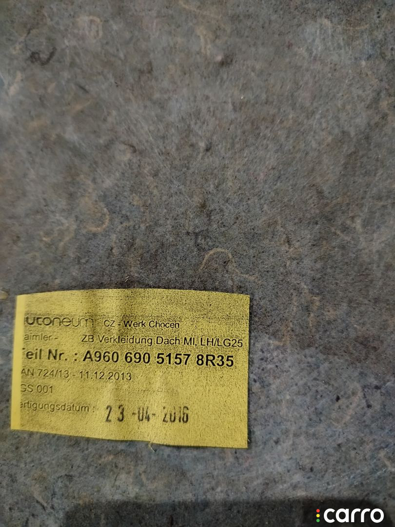 A9606902557, 9606902025, A9606902057, 9606901925, 9606906341, A9606905157 обшивка салона Mercedes-Benz Actros 4 (MP4) 2016г. - фото №8