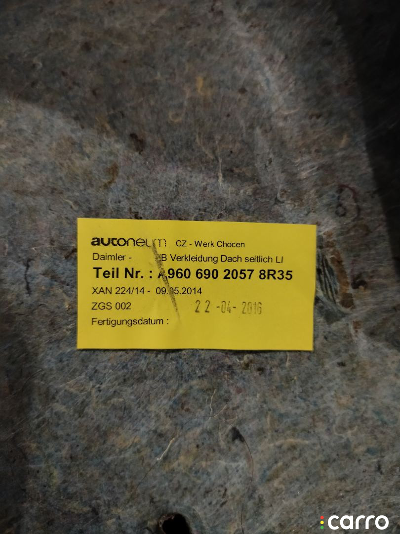 A9606902557, 9606902025, A9606902057, 9606901925, 9606906341, A9606905157 обшивка салона Mercedes-Benz Actros 4 (MP4) 2016г. - фото №16
