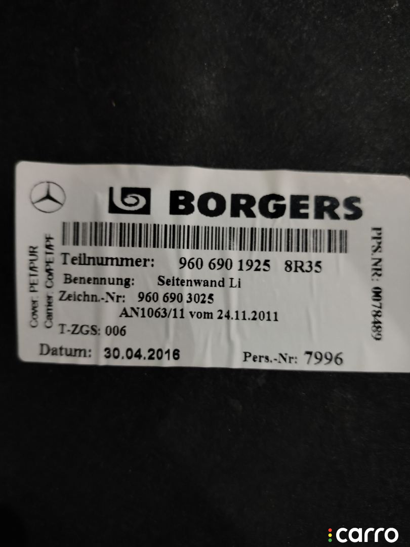 A9606902557, 9606902025, A9606902057, 9606901925, 9606906341, A9606905157 обшивка салона Mercedes-Benz Actros 4 (MP4) 2016г. - фото №26