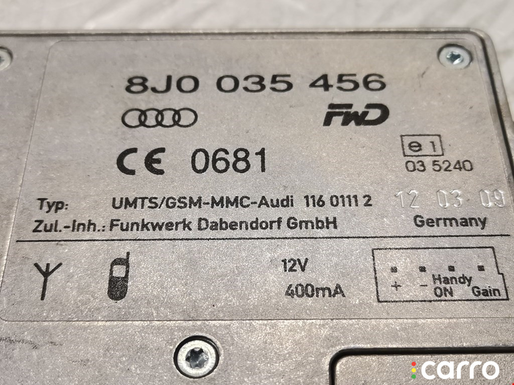 8J0035456, 8E0035456D Усилитель антенны Audi Q7 2009г. - фото №2