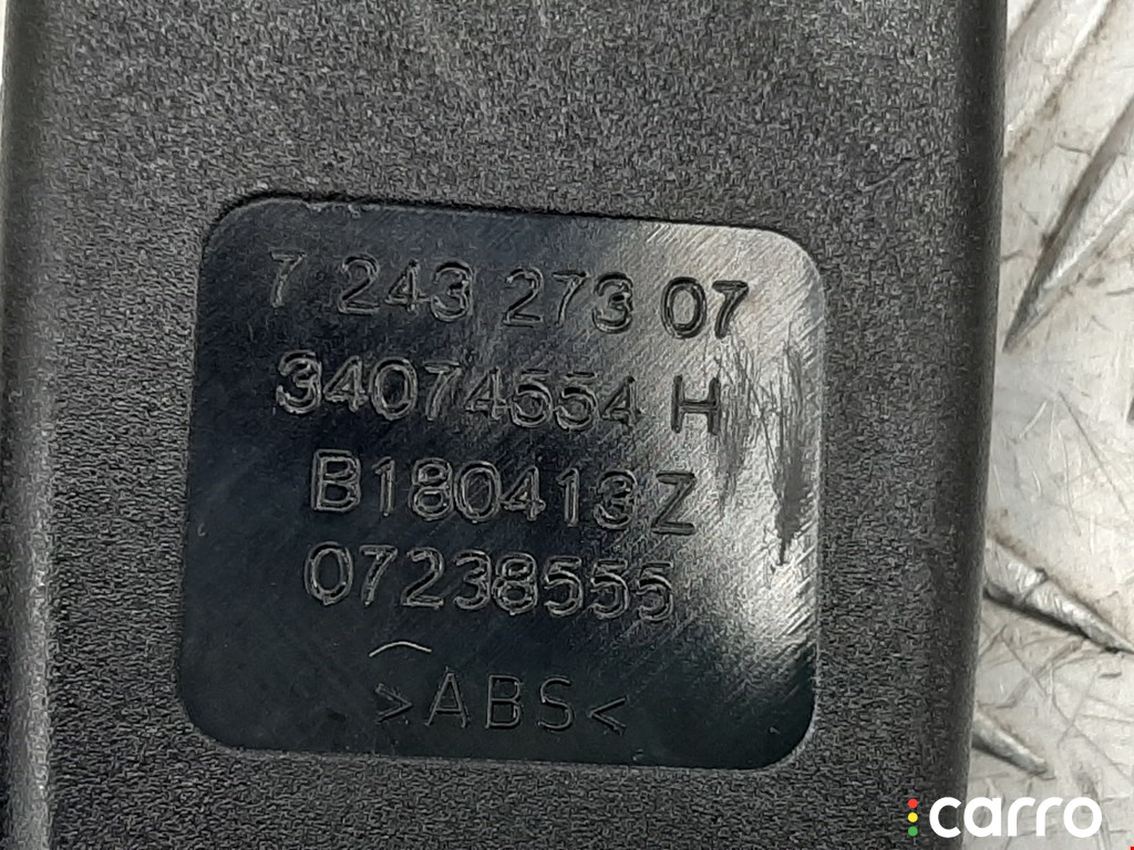 72117243273, 724327307 Замок ремня безопасности BMW 5 F10/F11/GT F07 2013г. - фото №3