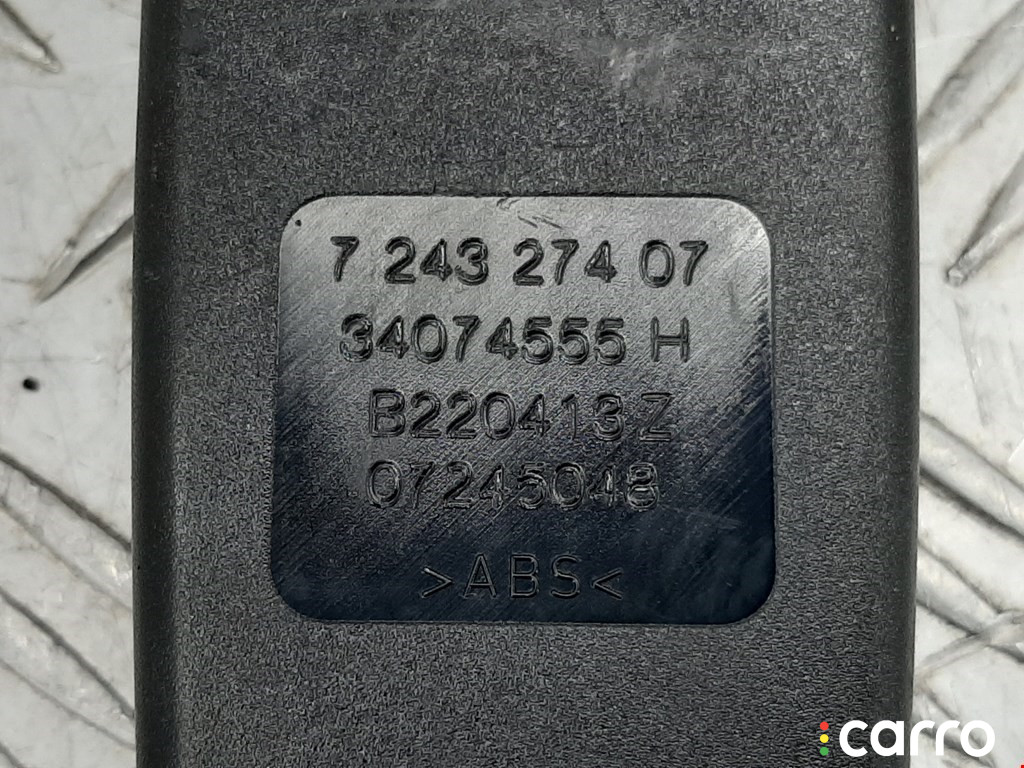 72117243274, 724327407 Замок ремня безопасности BMW 5 F10/F11/GT F07 2013г. - фото №3