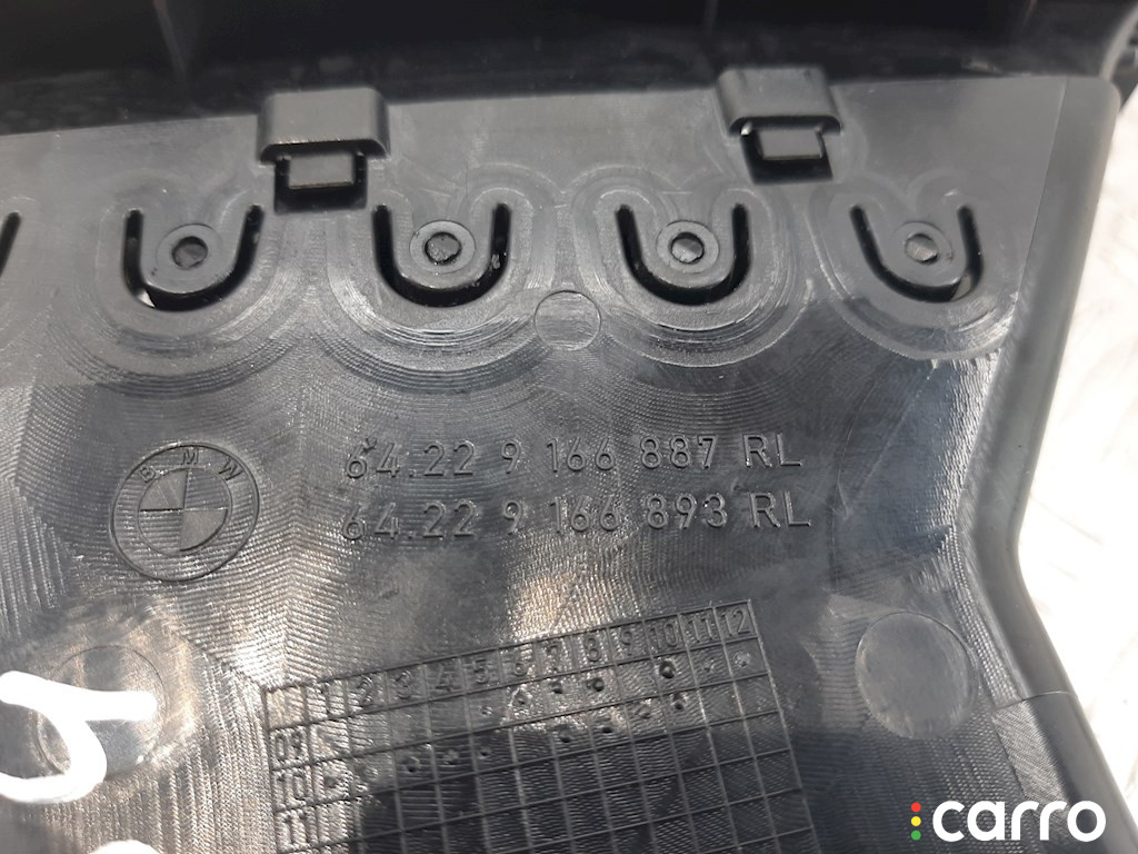 64229166887 Дефлектор обдува салона BMW 5 F10/F11/GT F07 2010г. - фото №6