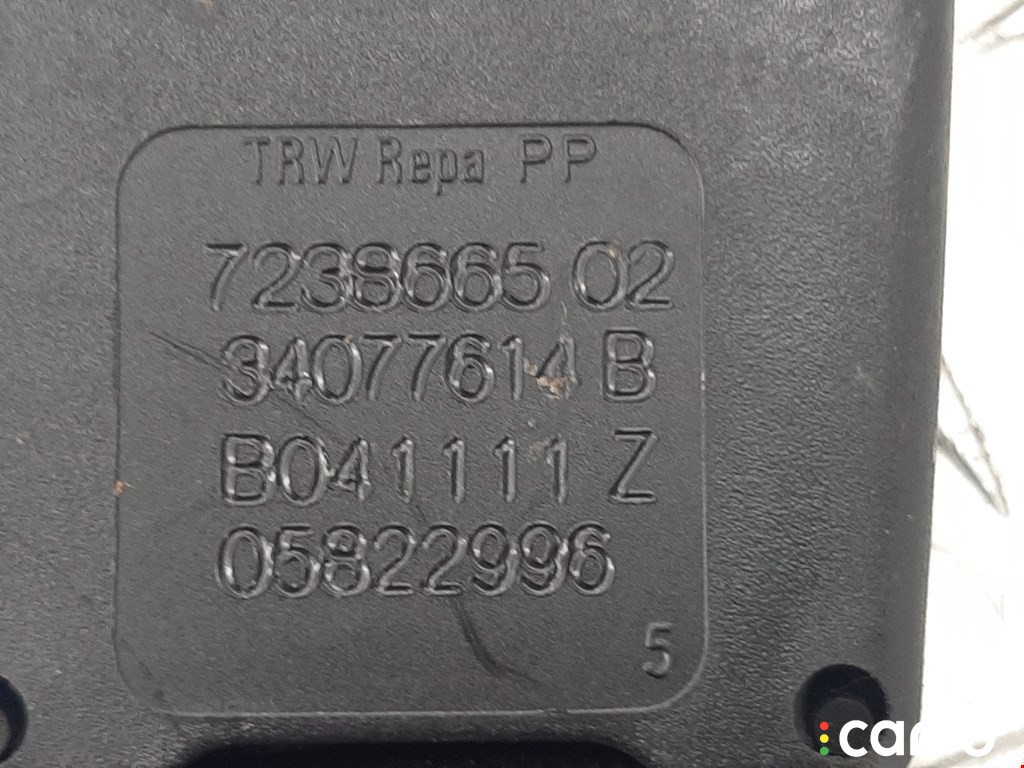 72117238665, 723866502 Замок ремня безопасности BMW 5 F10/F11/GT F07 2011г. - фото №4