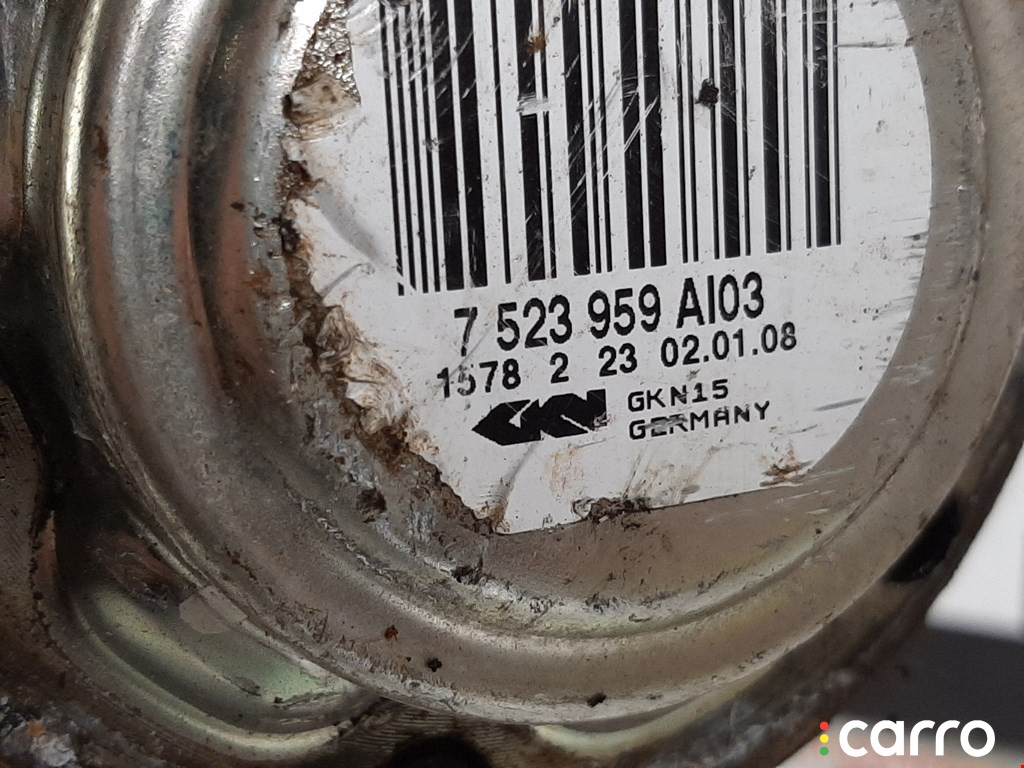 33217523959, 7523959 Полуось задняя левая (приводной вал, ШРУС) BMW 3 E90/E91/E92/E93 2008г. - фото №4