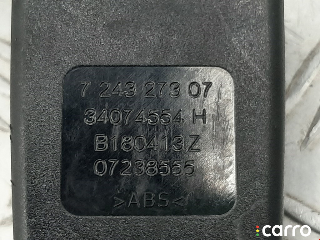 72117243273, 724327307 Замок ремня безопасности BMW 5 F10/F11/GT F07 2013г. - фото №4