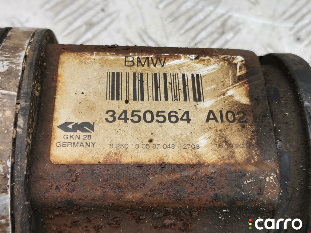 31607529202, 3450564 Полуось передняя правая (приводной вал, ШРУС) BMW X3 E83 2007г. - фото №8