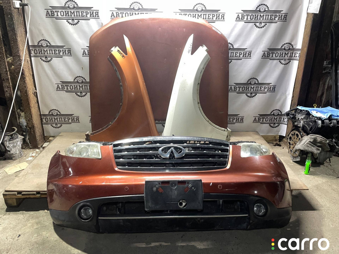 передняя часть (ноускат) в сборе Infiniti FX35 2005г. - фото №1