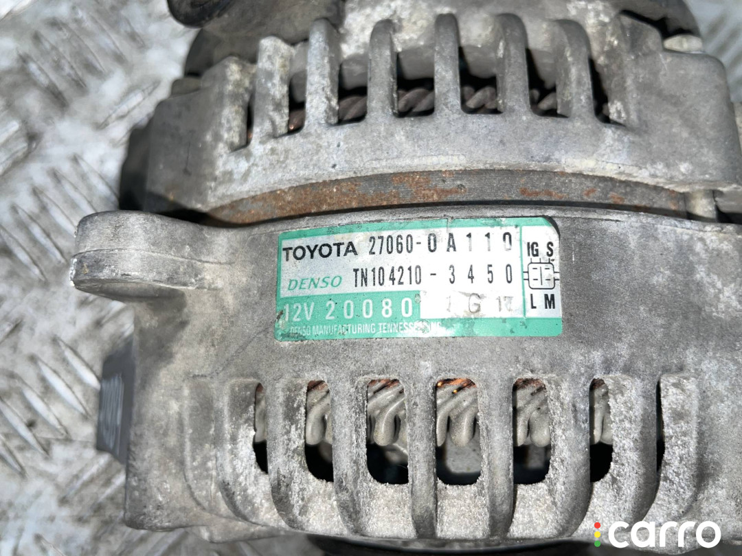 27060-0A100, 27060-0A110, 27060-0A130 Генератор Toyota Sienna 2 2005г. - фото №3