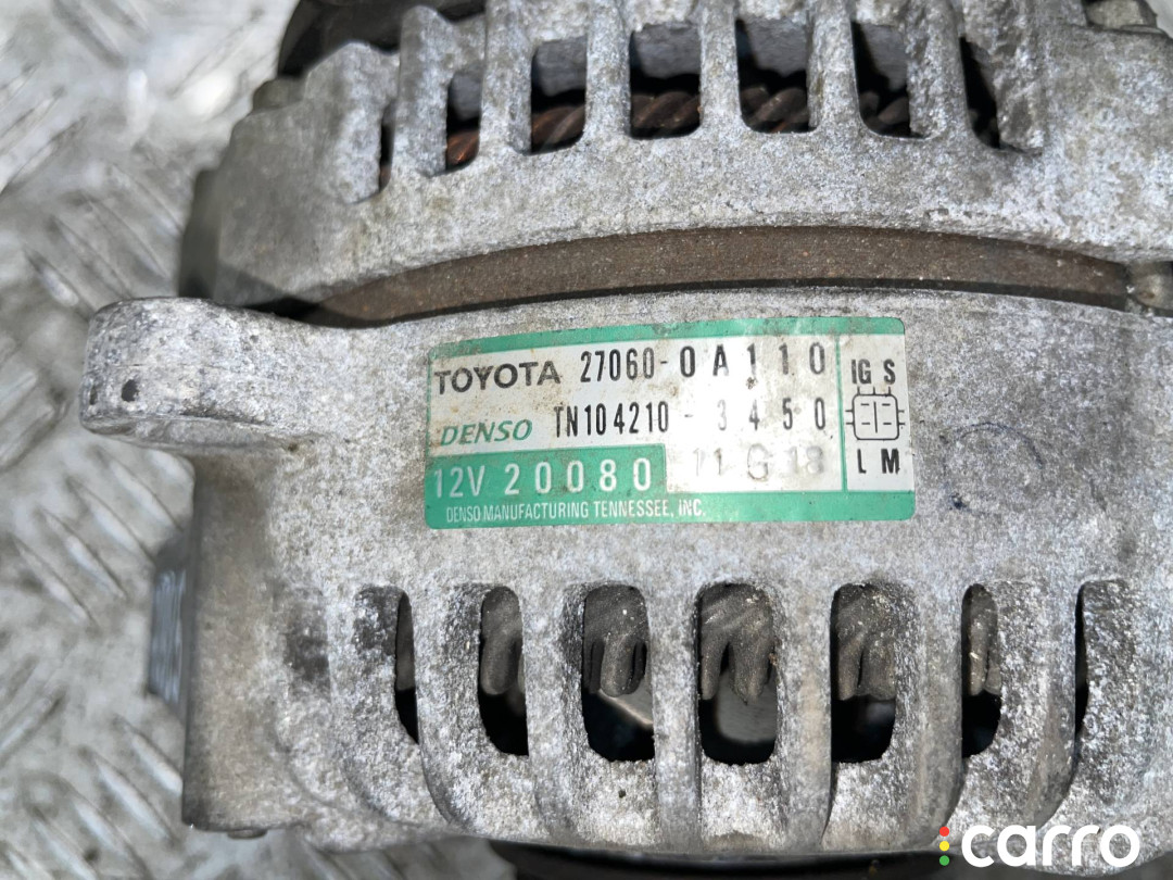 27060-0A100, 27060-0A110, 27060-0A130 Генератор Toyota Sienna 2 2005г. - фото №2