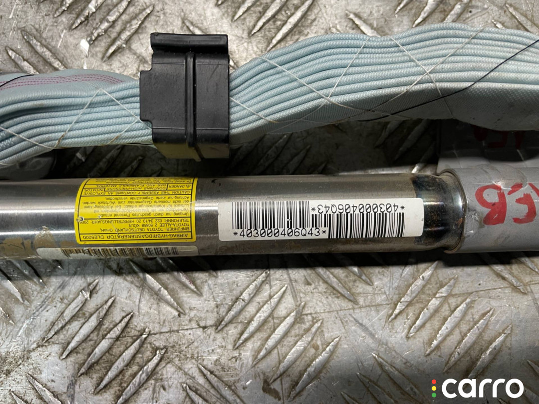 62180-47010 Подушка безопасности боковая (шторка) левая Toyota Prius 2 2007г. - фото №2