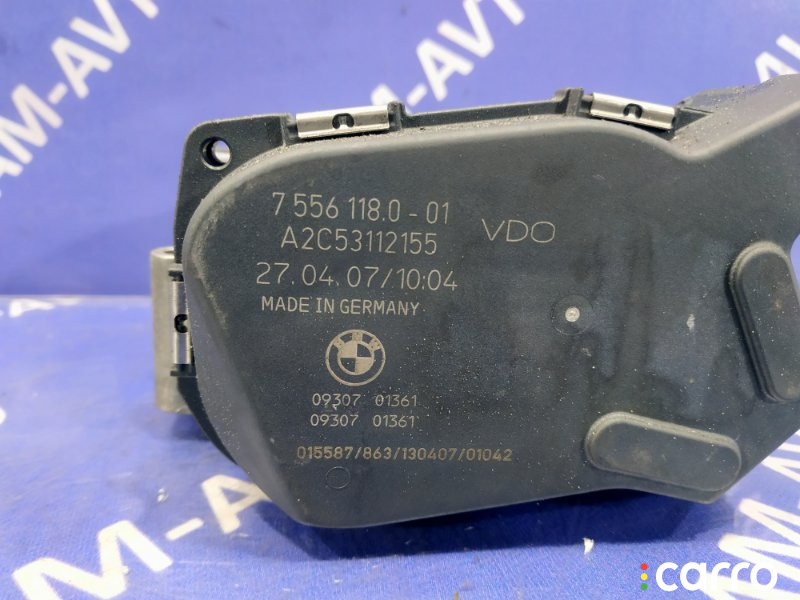 13547556118, 7556118 Заслонка дроссельная BMW 5-Series 2008г. - фото №3