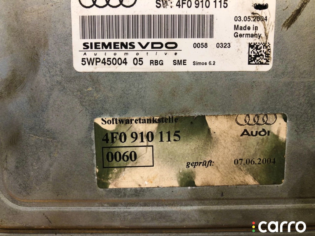 4F0907115, 4F0910115, 5WP4500405, 25522006 Блок управления двигателем Audi A6 2004г. - фото №3