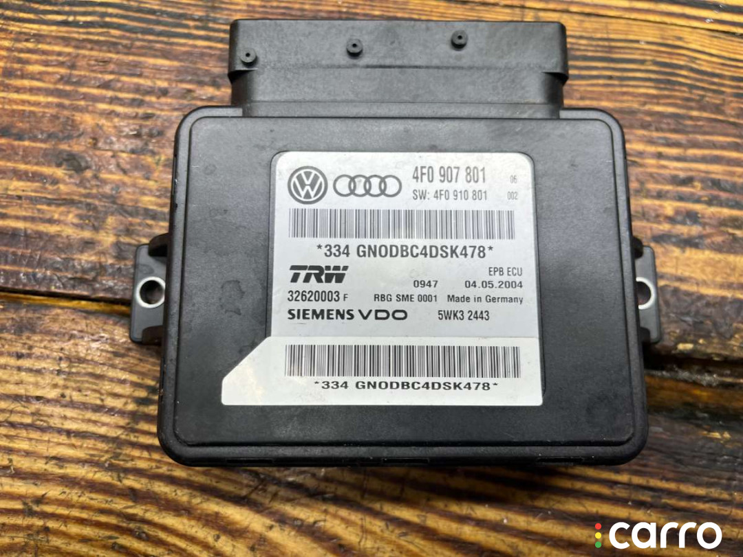 4F0907801, 4F0910801, 5WK32443, 32620003 Блок ручника (стояночного тормоза) Audi A6 2004г. - фото №6