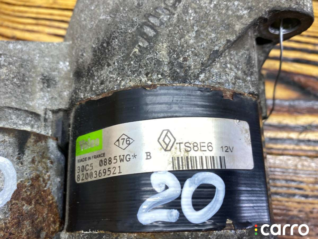 8200369521, 1005831221, 026309, 30C50885WG, TS8E6 Стартер Renault Clio 2006г. - фото №2