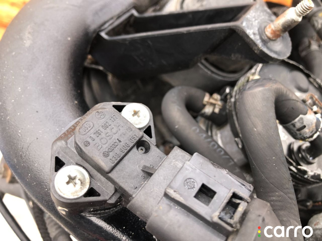 038906051, 0281002177 Датчик давления наддува Audi A4 1999г. - фото №2