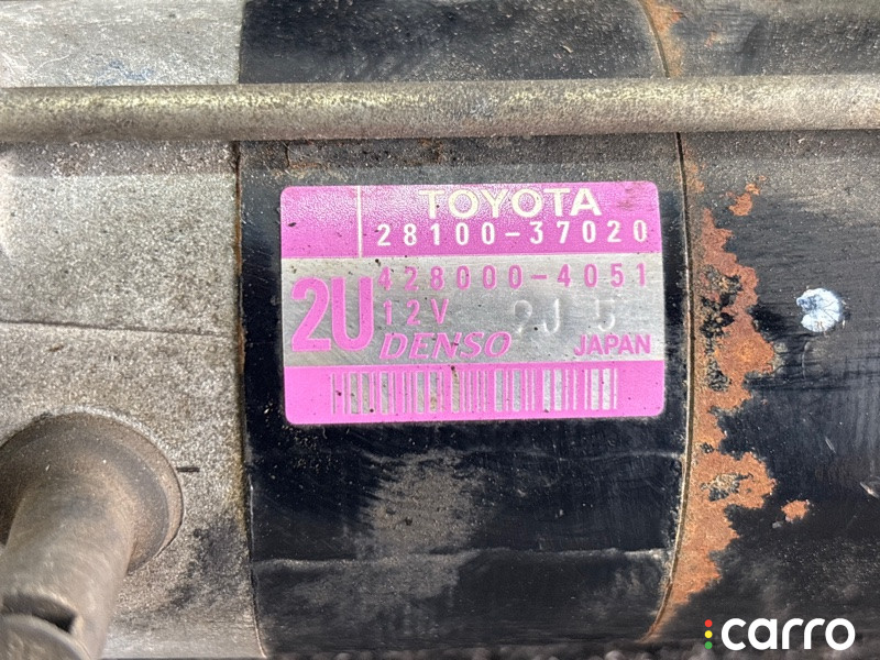 28100-37020, 4280004051 стартер Toyota COROLLA FIELDER 2010г. - фото №2