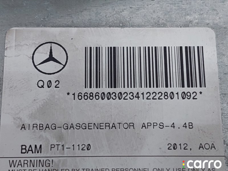 A1668600302 Подушка безопасности пассажира Mercedes-Benz Gl 2012г. - фото №3