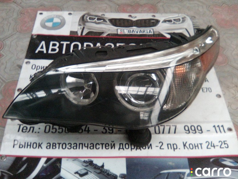 63127166115 Фара BMW 5 series 2003г. - фото №1