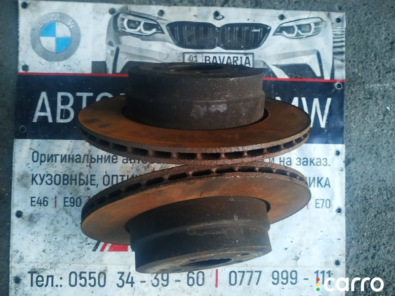 34216886479 Диски тормозные вентилируемые к-т BMW X5 2011г. - фото №2