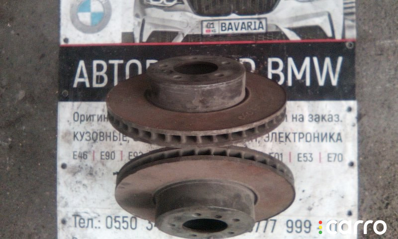 34116864906, 34116753221 Диски тормозные вентилируемые к-т BMW 5 series 2003г. - фото №2