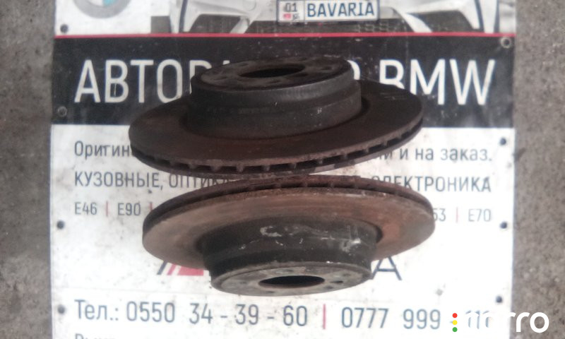 34216864899 Диски тормозные вентилируемые к-т BMW 335 2014г. - фото №2
