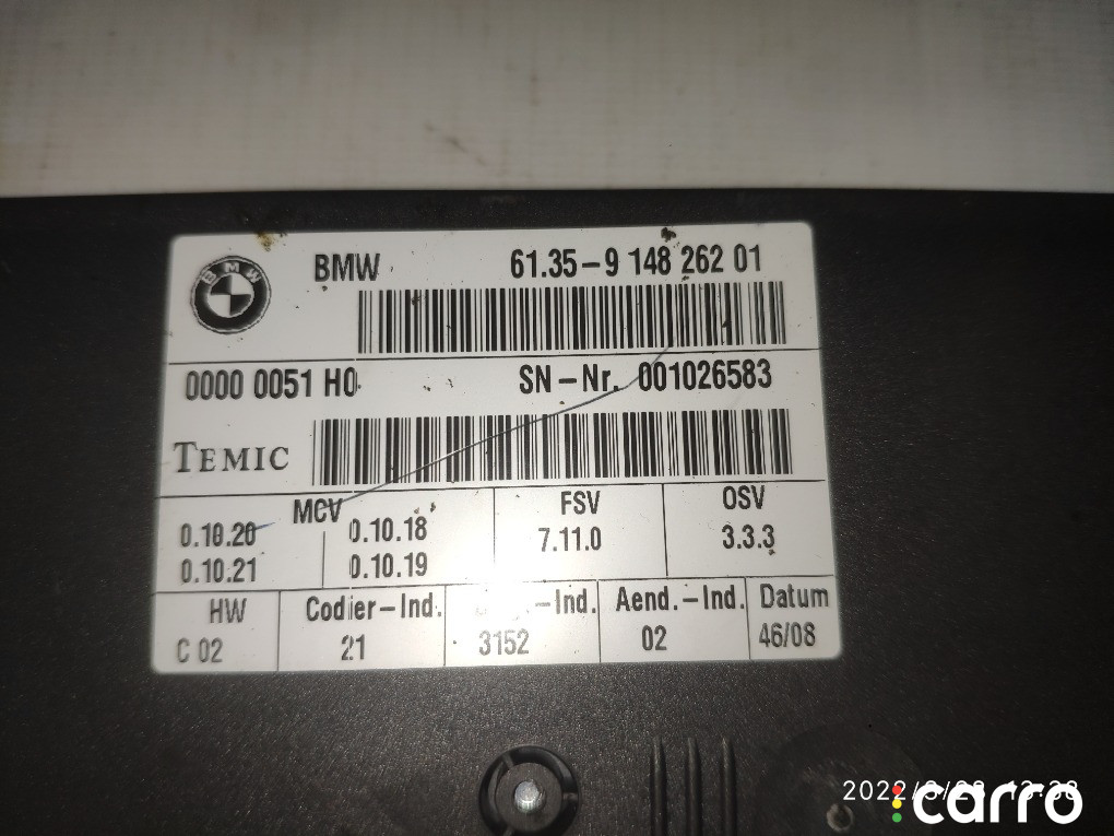 61359148262, 61359196934 Модуль сиденья BMW X6 2008г. - фото №2