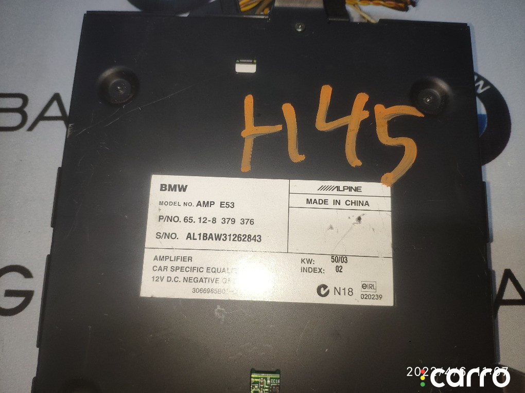 65128379376 Усилитель HI-FI BMW X5 2004г. - фото №2
