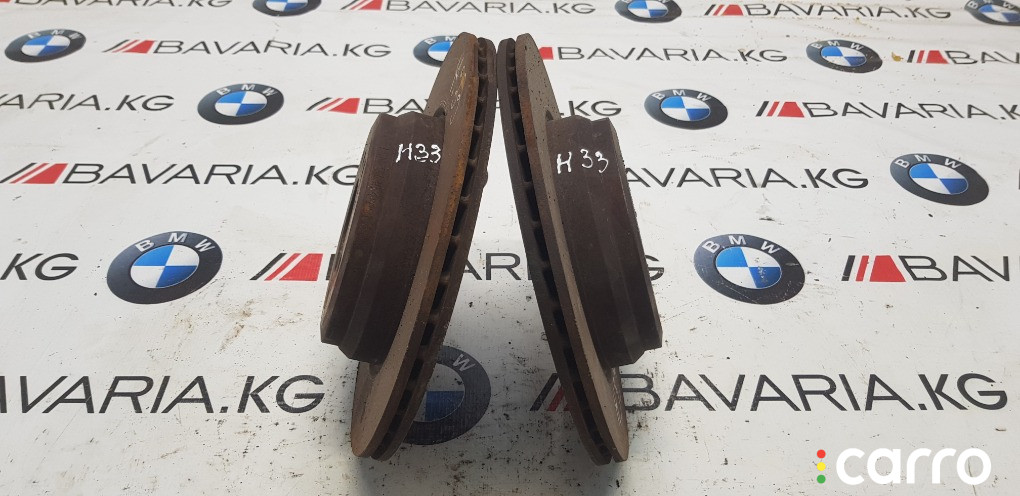 34116792221 Диски тормозные вентилируемые к-т BMW 3 Series 2014г. - фото №2