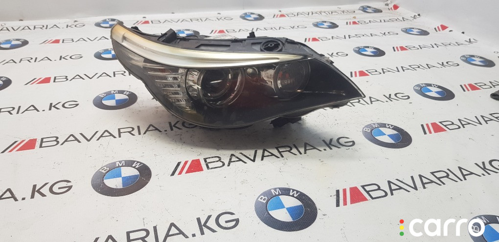63127045695 Фара BMW 5 series 2008г. - фото №1