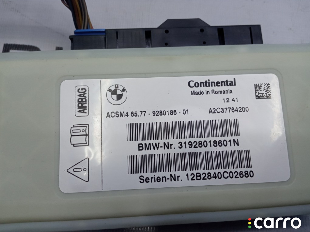 65779319493, 65779280186 Блок SRS BMW 528i 2012г. - фото №3