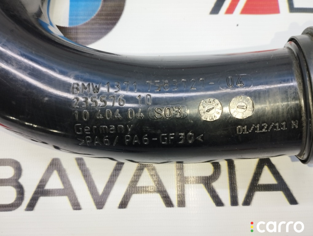 13717583727 Воздуховод воздушного фильтра BMW 5 2014г. - фото №4