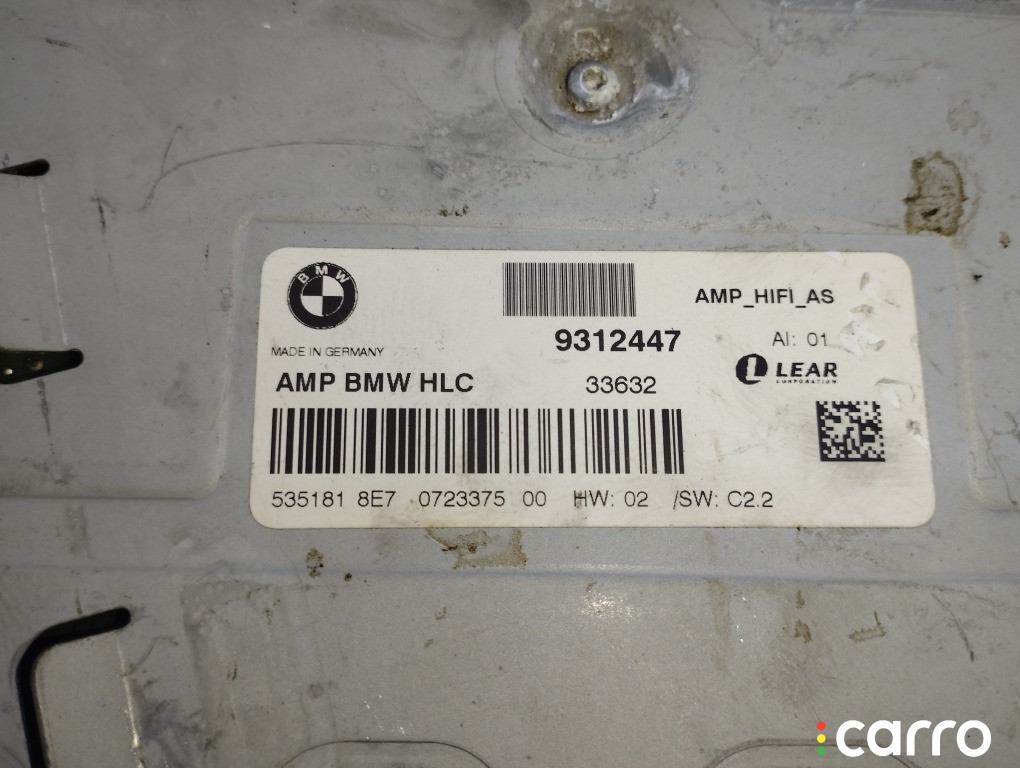 65129390447, 65129312447 Усилитель HI-FI BMW 328i 2013г. - фото №4