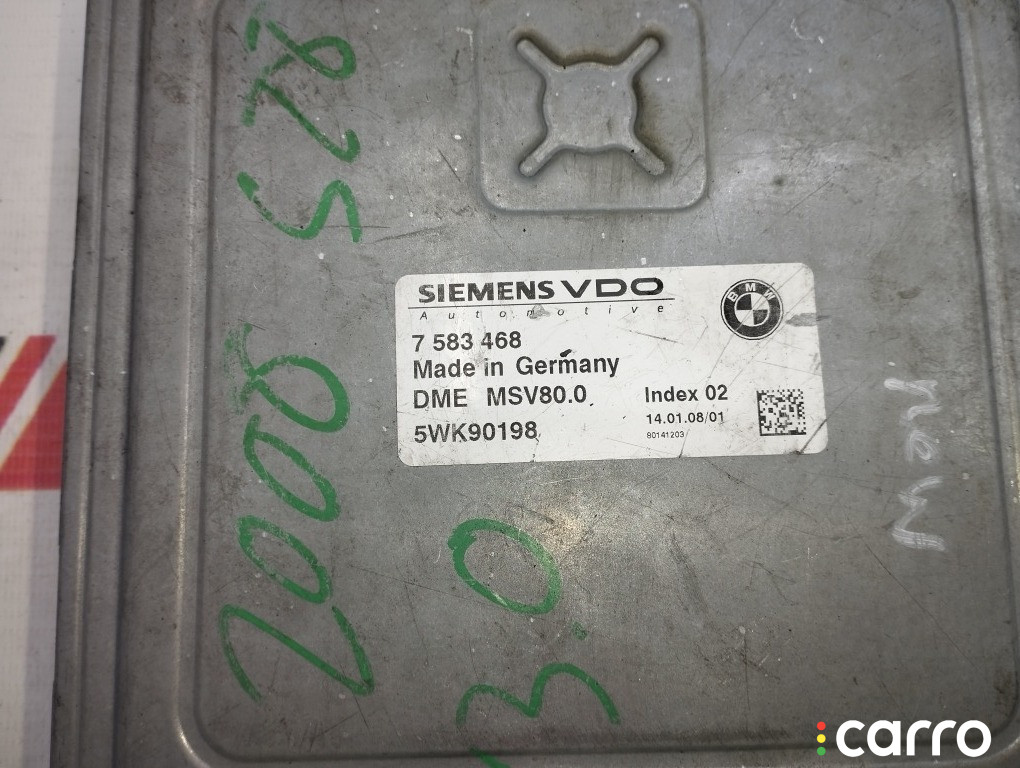 12147583468 Блок DME BMW 5 series 2007г. - фото №4