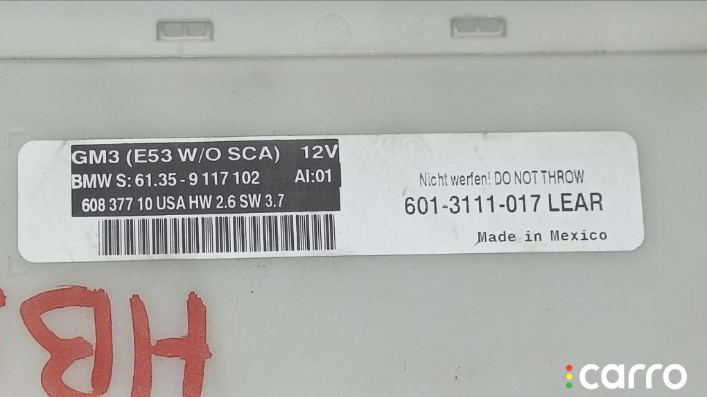 61359117102 Блок комфорта GM3 BMW X5 2001г. - фото №4