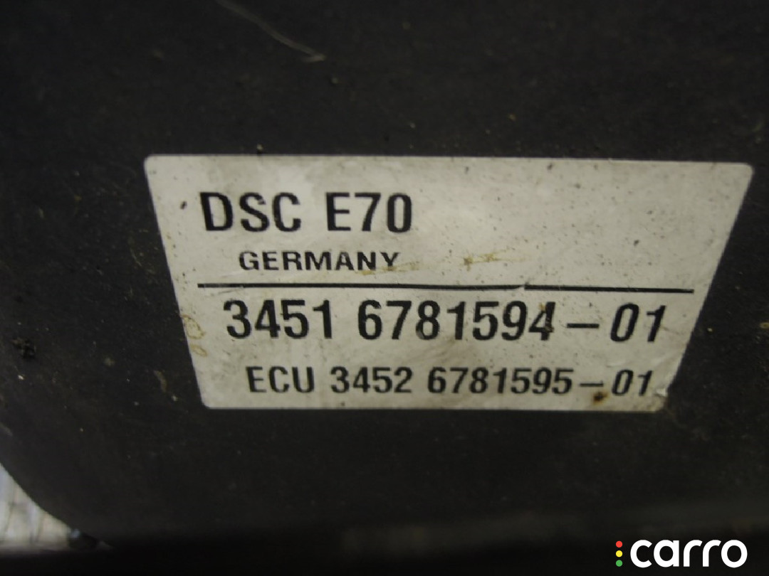 34516781594 Блок ABS BMW X5 E70 2008г. - фото №3
