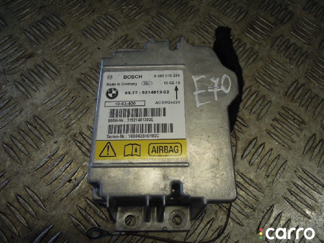9214813 Блок AirBag BMW X5 E70 2011г. - фото №1