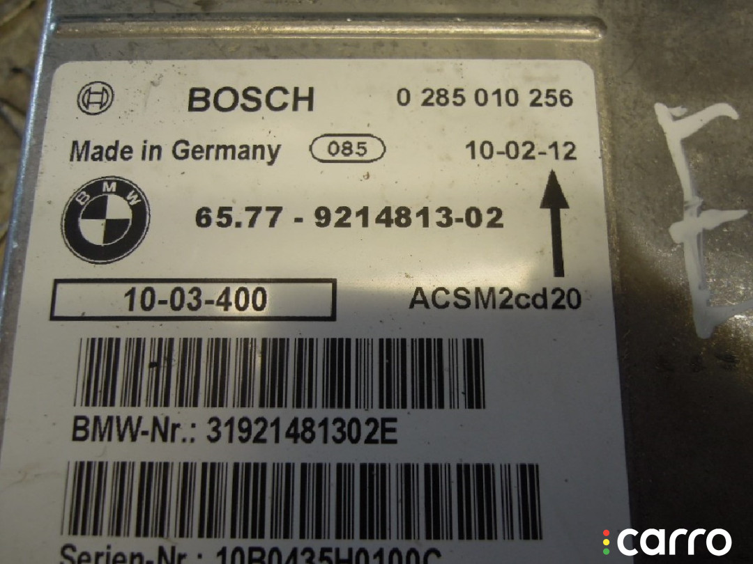 9214813 Блок AirBag BMW X5 E70 2011г. - фото №2