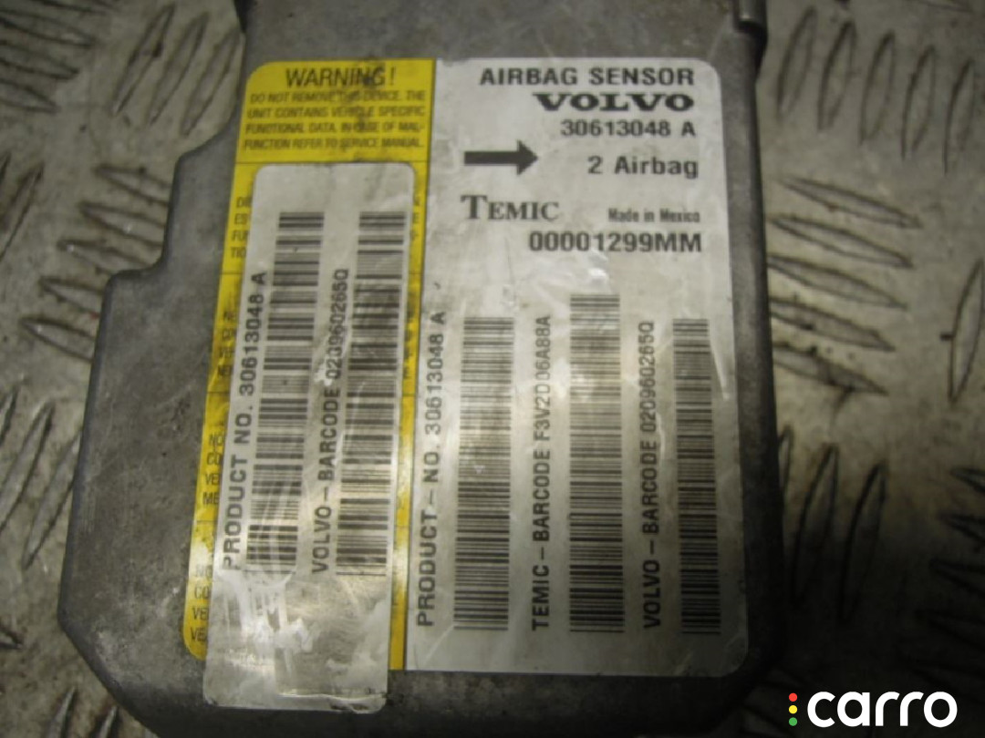 30613048 Блок AirBag Volvo S40 2003г. - фото №2