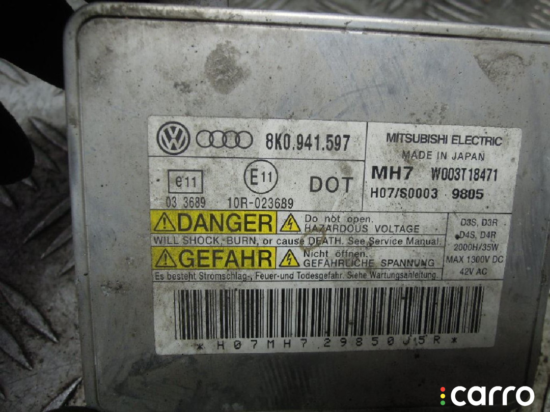 8K0941597 Блок розжига ксенона AUDI A6 C6 2010г. - фото №2
