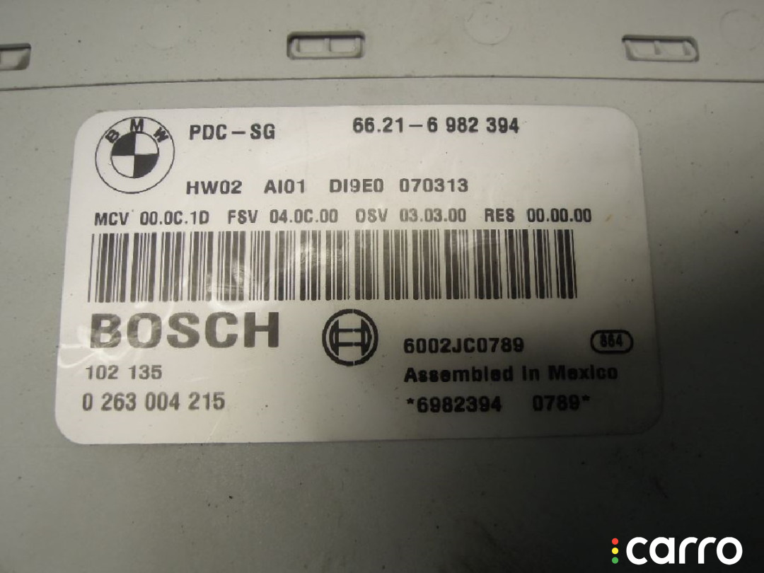 Блок управления парктрониками BMW 3 E90/E91/E92/E93 2005г. - фото №2