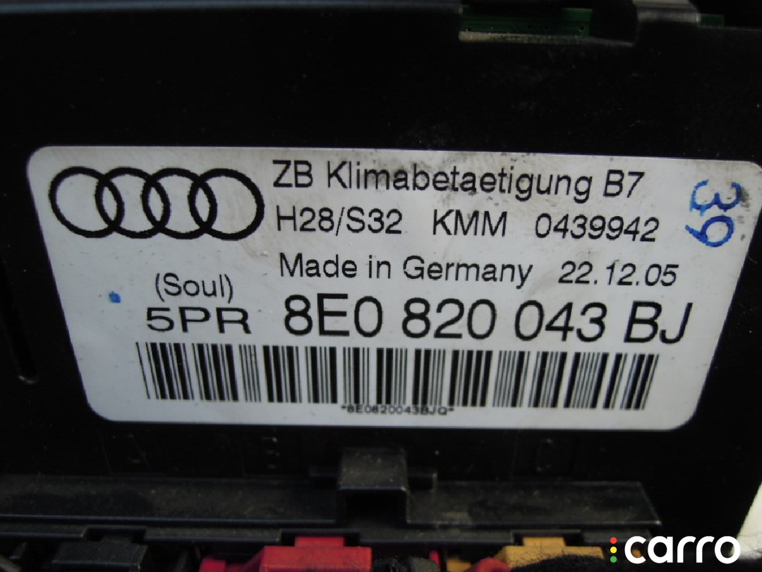 Блок управления печки/климат-контро AUDI A4 B7 2006г. - фото №2