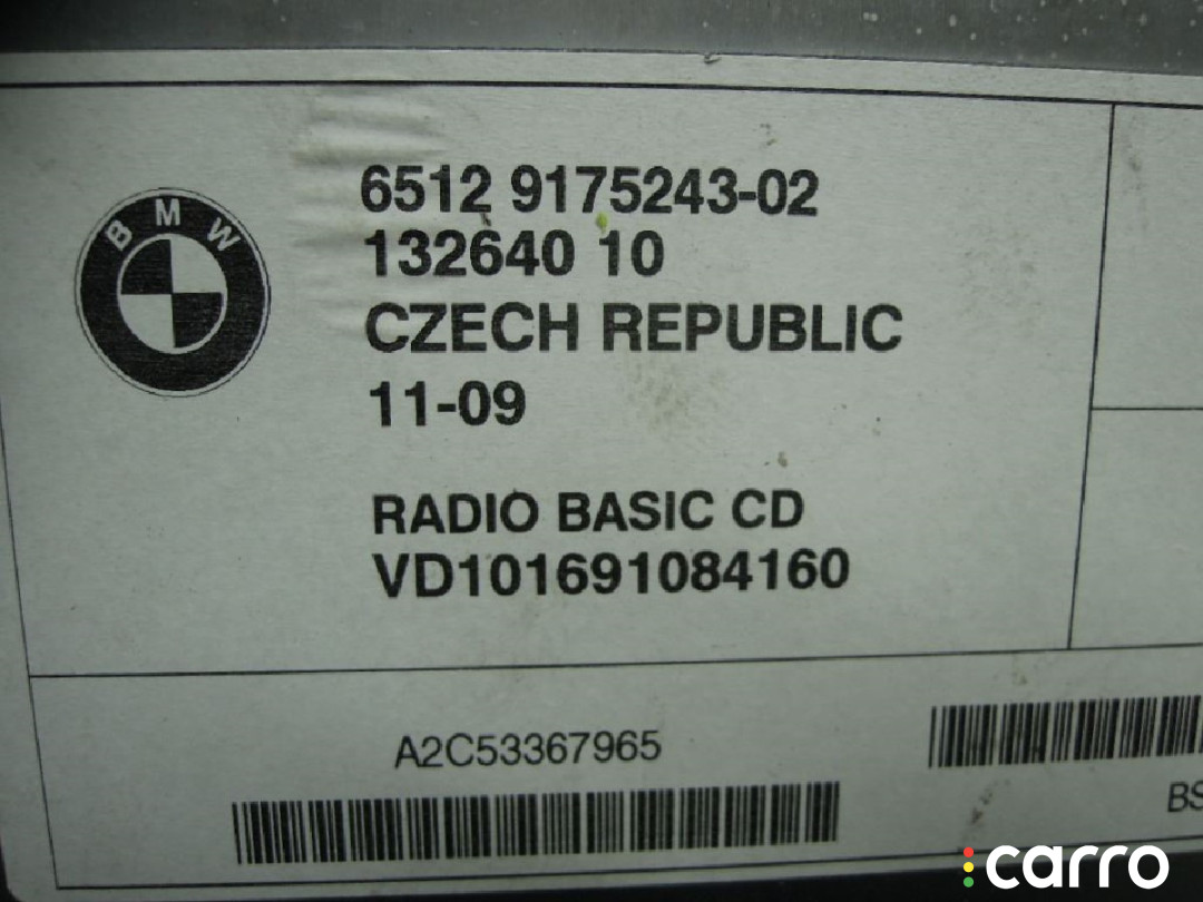 9175243 Магнитола BMW X3 E83 2009г. - фото №4