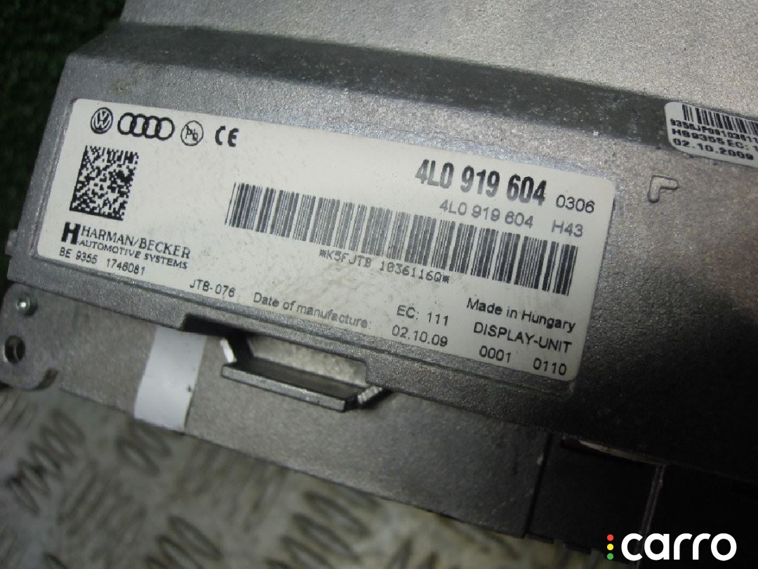 4L0919604 Монитор AUDI Q7 2010г. - фото №4