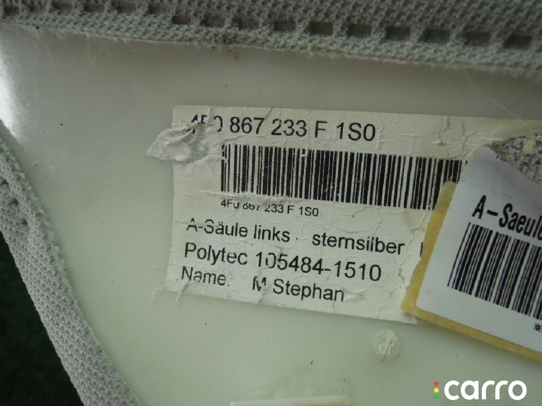 Обшивка стойки AUDI A6 C6 2010г. - фото №8