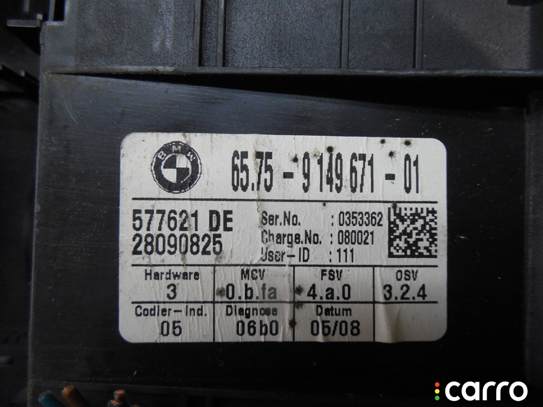 577621DE Переключатель света BMW 3 E90/E91/E92/E93 2009г. - фото №4