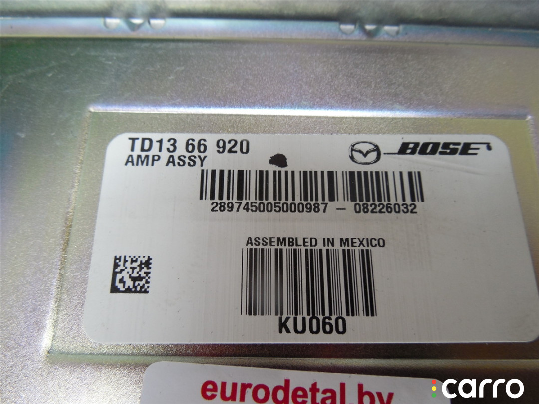 TD1366920 Усилитель музыкальный Mazda CX9 2009г. - фото №4