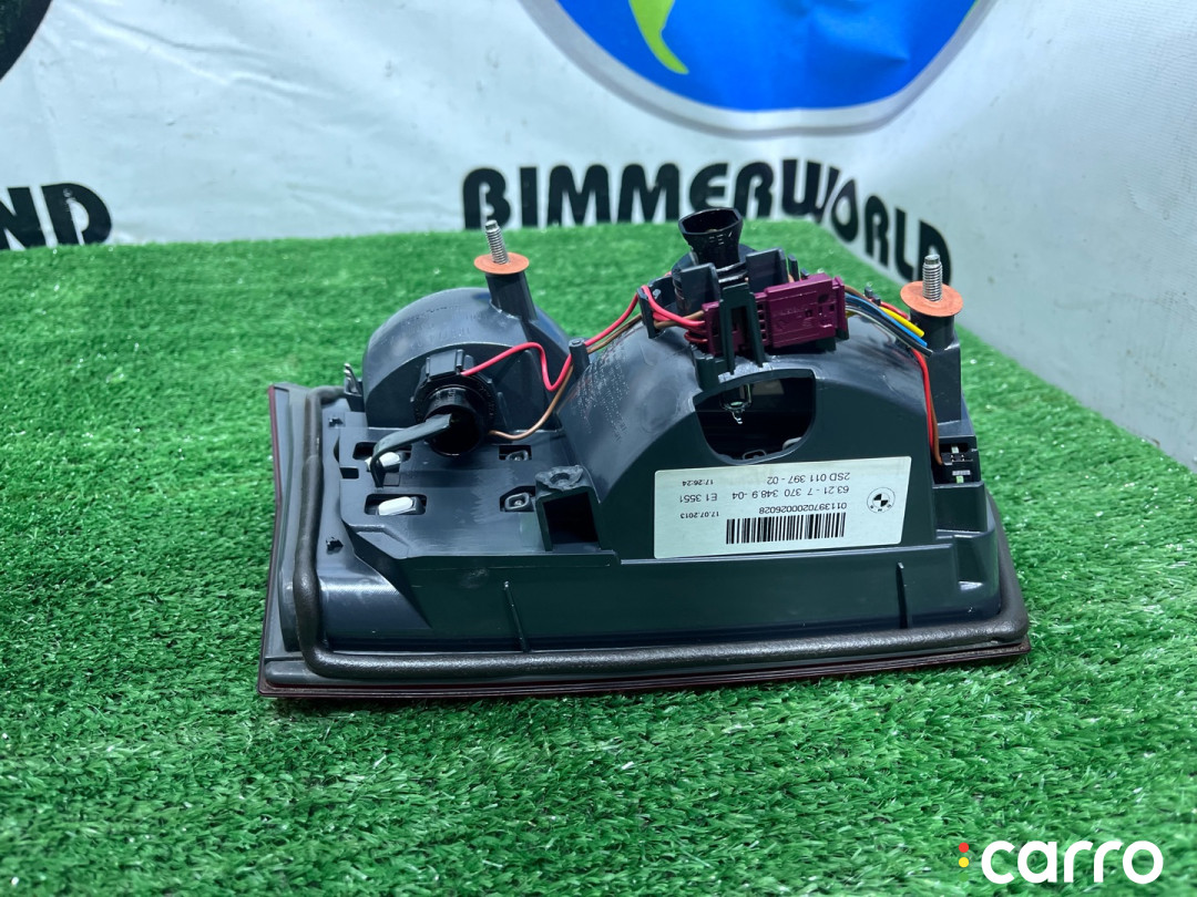 63217370348, 7370348 фонарь крышки багажника правый BMW 5 серия F10 F11 (Рестайлинг) 2013г. - фото №5