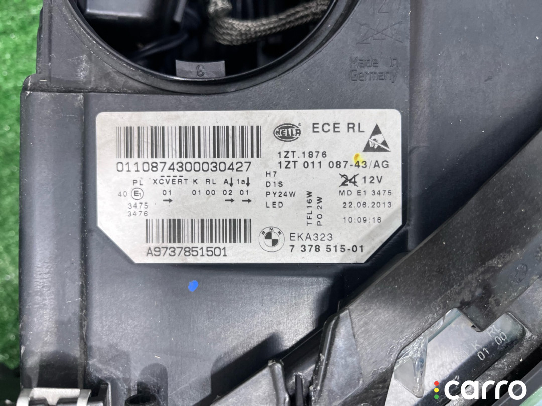 63117343909, 63117343910, 7343909, 7343910 фара передняя (комплект) BMW 5 серия F10 F11 (Рестайлинг) 2013г. - фото №13