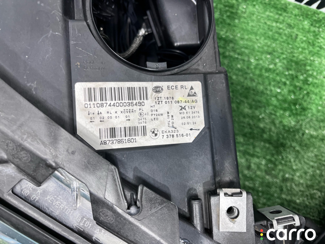 63117343909, 63117343910, 7343909, 7343910 фара передняя (комплект) BMW 5 серия F10 F11 (Рестайлинг) 2013г. - фото №14